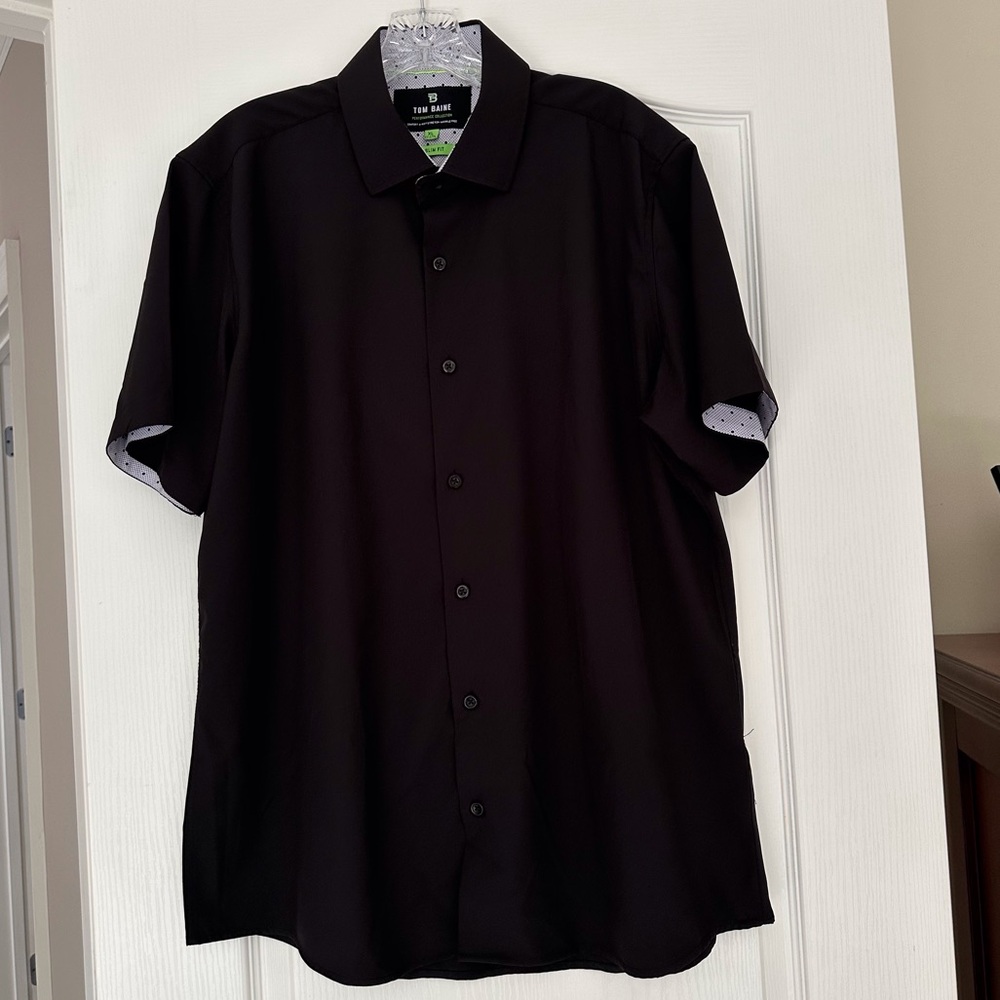 Tom Baine Performance Collection Slim Fit Button Up Shirt